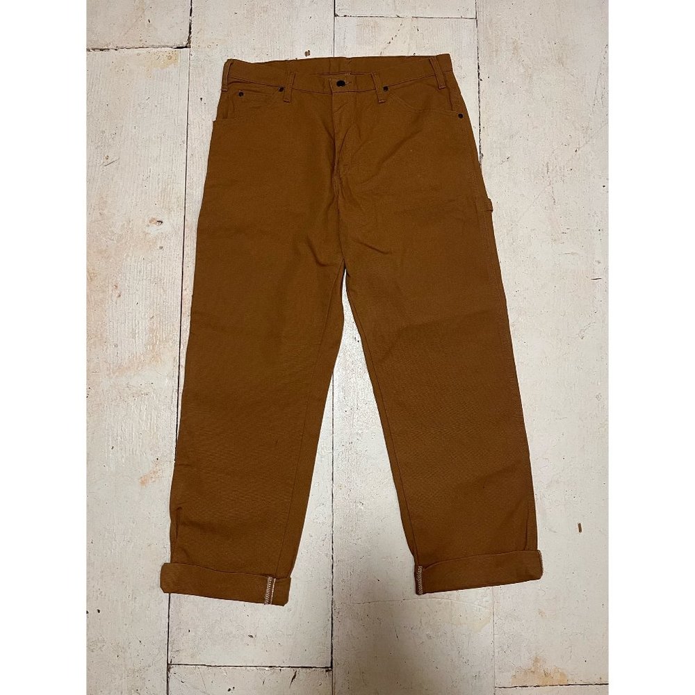 Warming Duck Utility Pants, Rinsed Brown, Size 34x32 (Unworn)